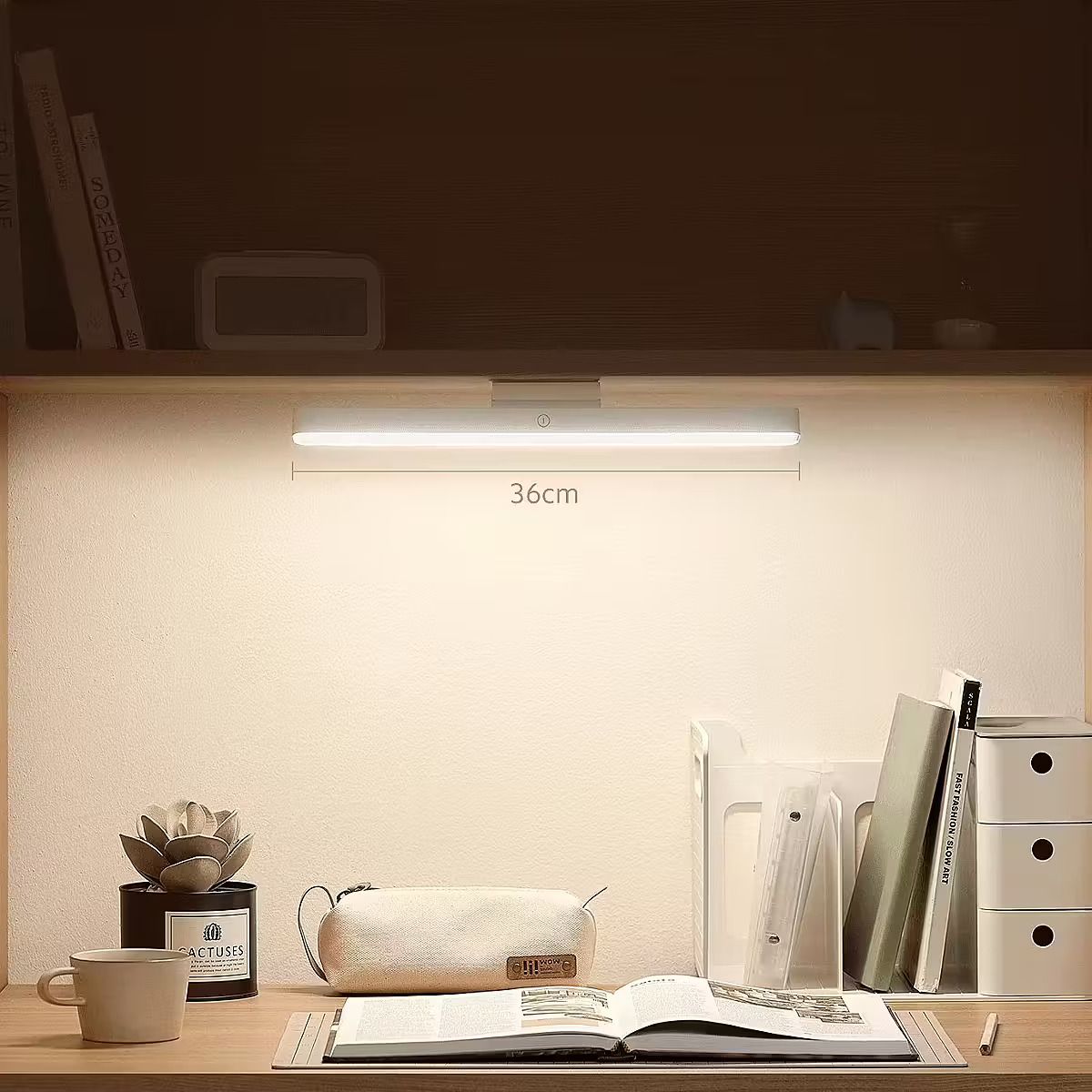 【Xiaomi Official】Xiaomi Magnetic Reading Light Bar – LED Desk Lamp, USB Powered, Adjustable Brightness, Eye Protection, Magnetic Mount Light for Monitor or Table