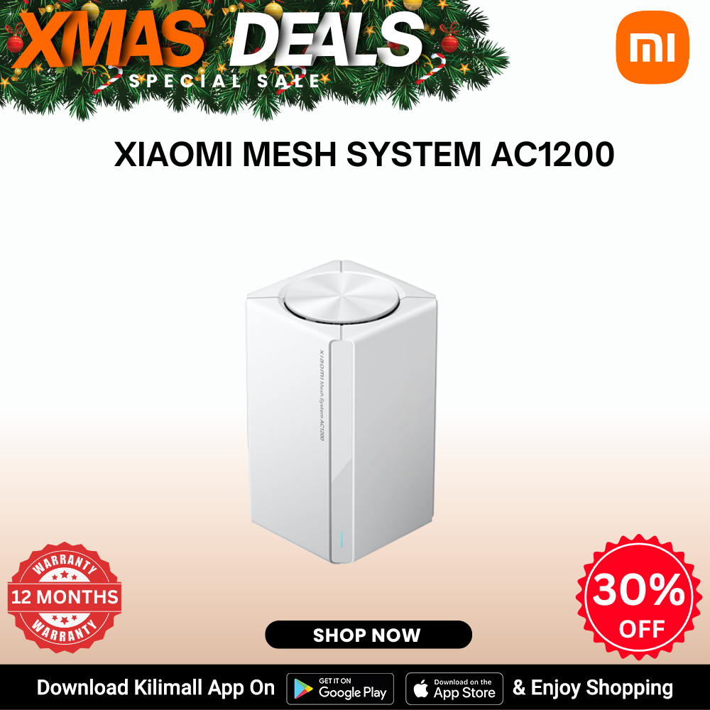 【Xiaomi Official】Xiaomi Mesh System AC1200 (1-PACK) -  WiFi Router | Dual Band | Whole Home Coverage | High Speed Internet