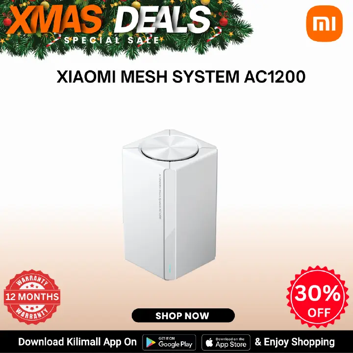【Xiaomi Official】Xiaomi Mesh System AC1200 (1-PACK) -  WiFi Router | Dual Band | Whole Home Coverage | High Speed Internet