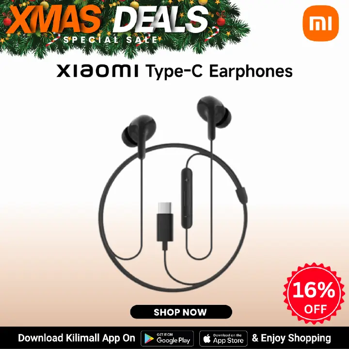【Xiaomi Official】Xiaomi Type-C Earphones - In-Ear Earphones with Mic , Deep Bass , Clear Sound & Mic , Noise Isolation