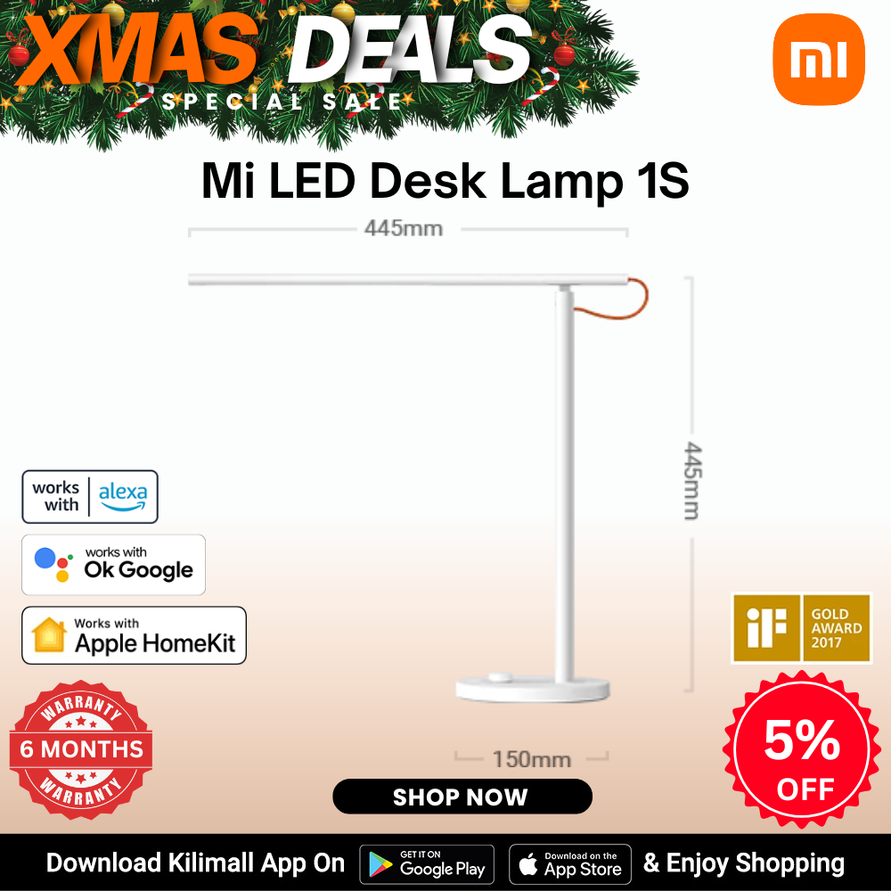【Xiaomi Official】Mi LED Desk Lamp 1S -  beautiful, minimal, and built very well