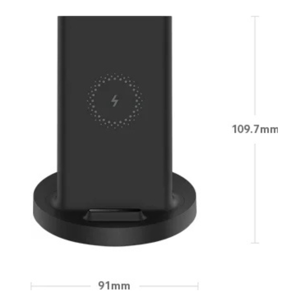 【Xiaomi Official】Xiaomi Mi 20W Wireless Charging Stand – Fast Wireless Charger & Holder for iPhone, Samsung, OnePlus and All Qi-Enabled Devices (Vertical & Horizontal Use)