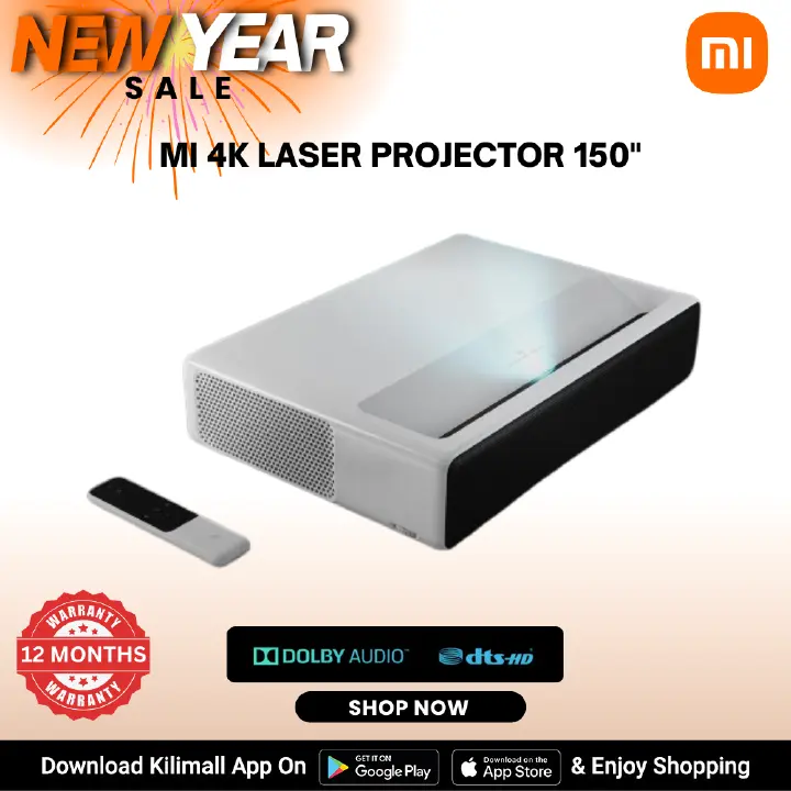 【Xiaomi Official】Xiaomi Mi Laser Projector 150" Full HD, Ultra Short Throw, Home Theater, Smart Android TV, HDR10, Wi-Fi, Bluetooth, HDMI