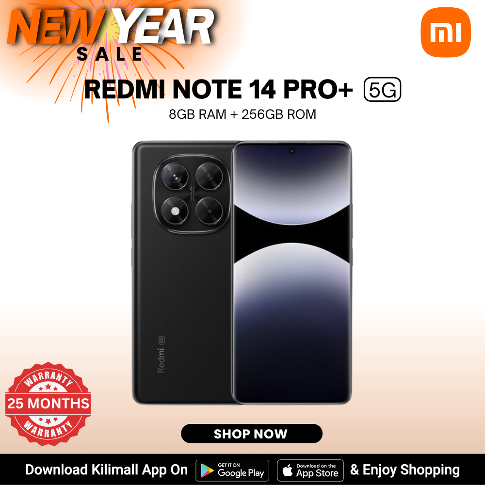 【Xiaomi Official】Redmi Note 14 Pro+ 5G Smartphone 8GB RAM + 256GB ROM , 6.67" AMOLED display , Dual Sim ,200MP AI camera ,5110mAh Battery , In-screen fingerprint