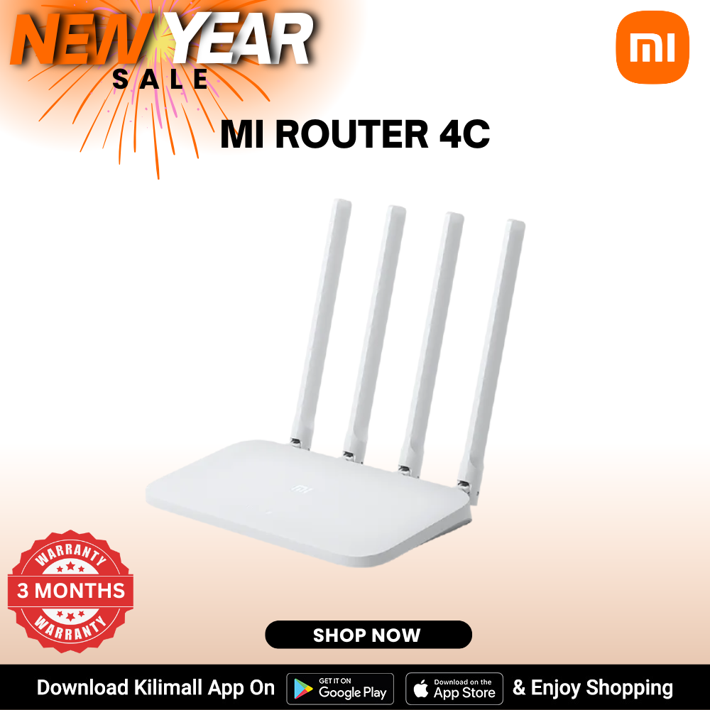 【Xiaomi Official】Mi Router 4C - High-Speed Performance, Wireless Connectivity, Easy Setup and Management, Strong Security Features