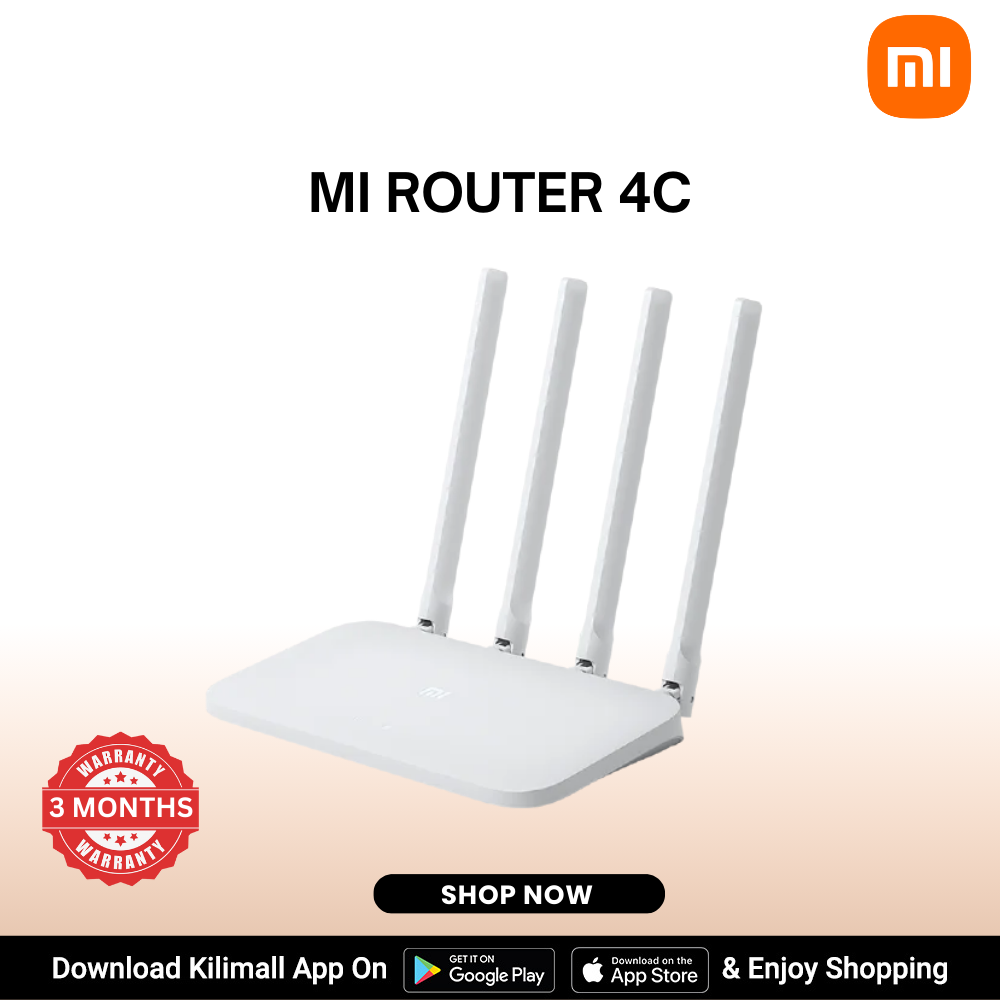 【Xiaomi Official】Mi Router 4C - High-Speed Performance, Wireless Connectivity, Easy Setup and Management, Strong Security Features