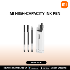 [Special Offer] Mi High-capacity Ink Pen - pack of 10 (black) SIGN PEN, QUICK DRY, COMFORTABLE GRIP DESIGN