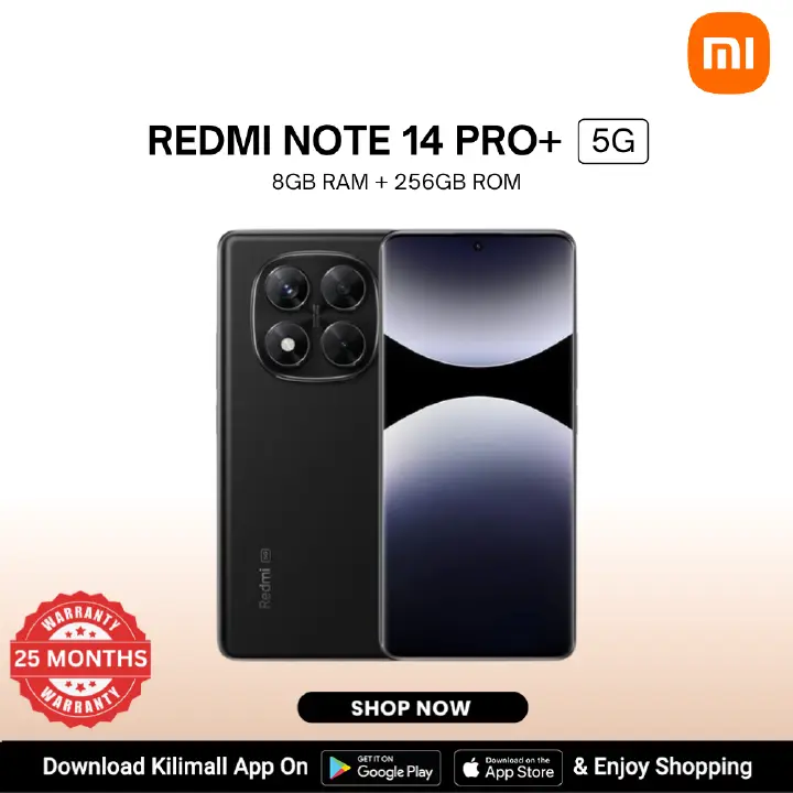 【Xiaomi Official】Redmi Note 14 Pro+ 5G Smartphone 8GB RAM + 256GB ROM , 6.67" AMOLED display , Dual Sim ,200MP AI camera ,5110mAh Battery , In-screen fingerprint