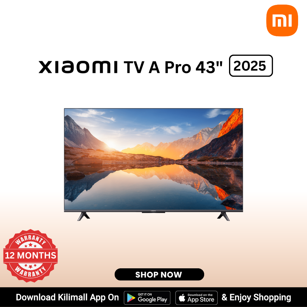 【Xiaomi Official】 Xiaomi TV A Pro 43 2025 -  43''  Frameless Smart TV , 4K QLED display , Bluetooth 5.0 ,Chromecast built-in™ , Google TV, Voice Control