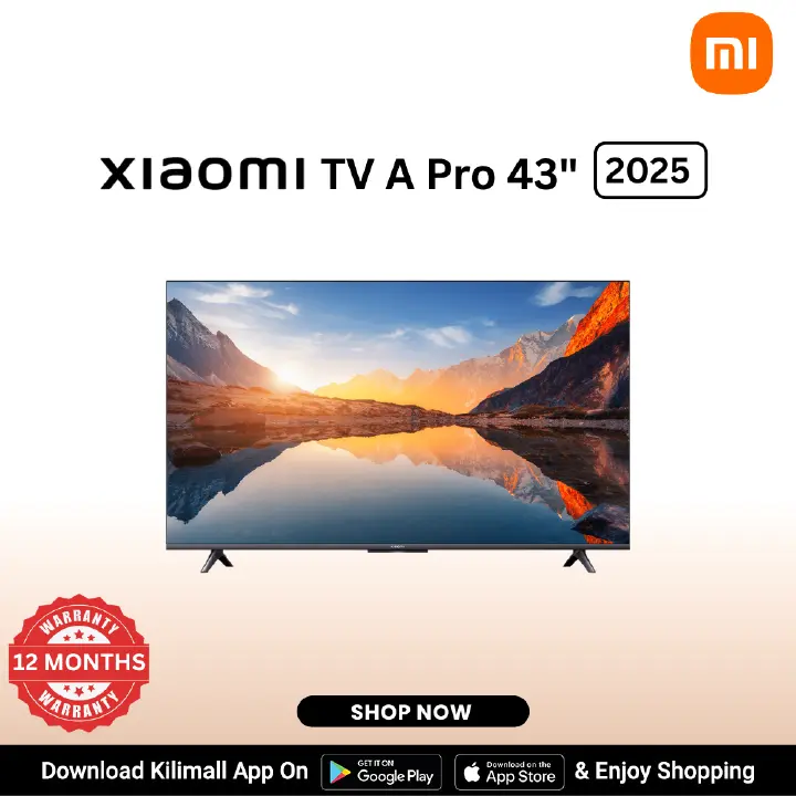 【Xiaomi Official】 Xiaomi TV A Pro 43 2025 -  43''  Frameless Smart TV , 4K QLED display , Bluetooth 5.0 ,Chromecast built-in™ , Google TV, Voice Control