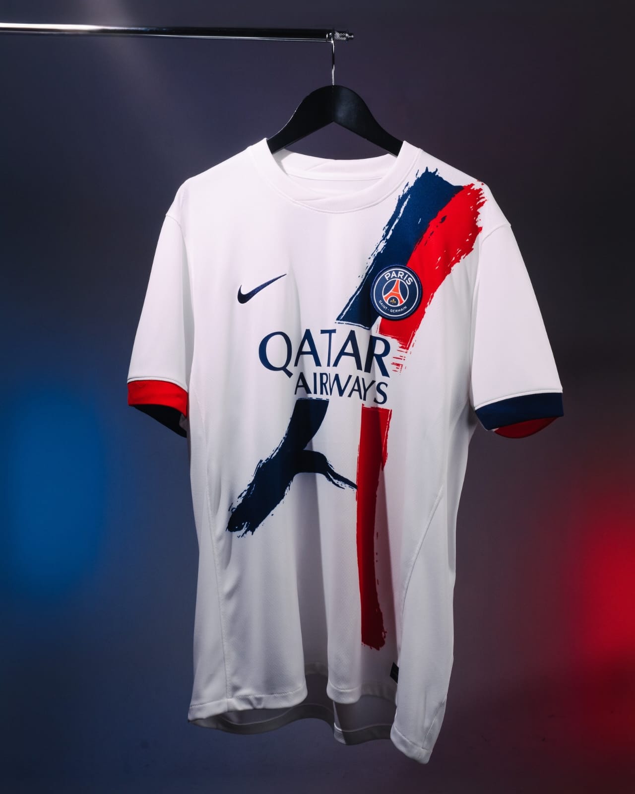 PSG New 24/25 Away Kit Authentic White Jersey Kit
