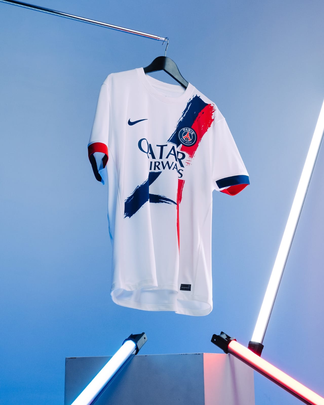PSG New 24/25 Away Kit Authentic White Jersey Kit