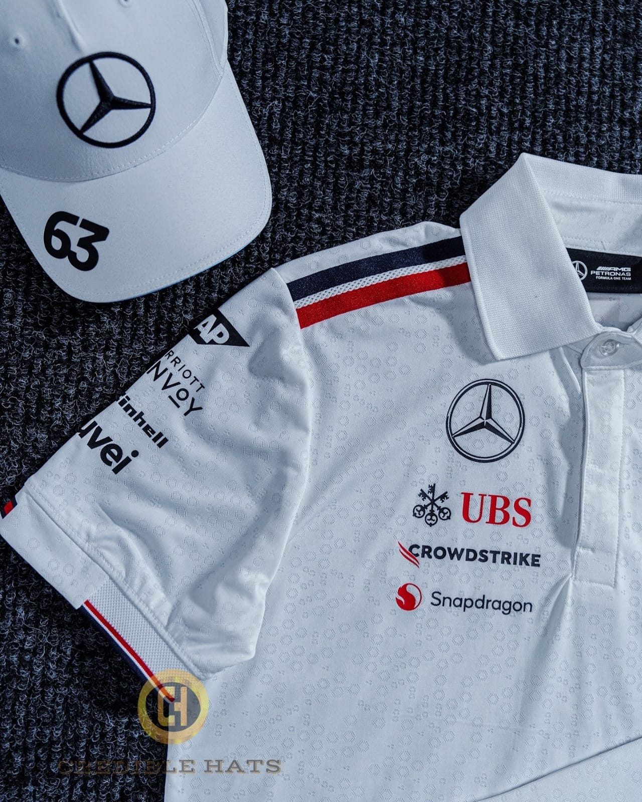 Mercedes  New Season F1 Authentic Kit for Formula 1 Polo Neck