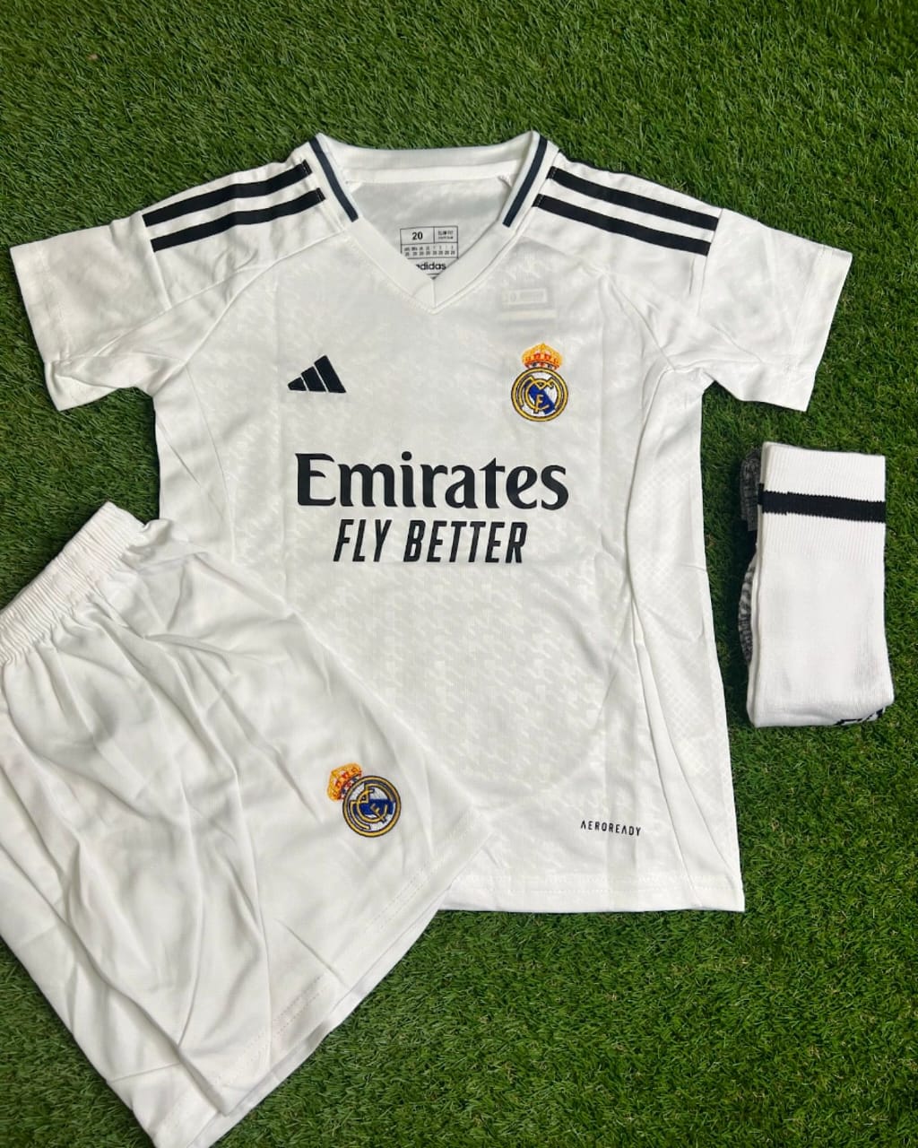 Kids Real Madrid Home Kit 24/25 Football Jersey