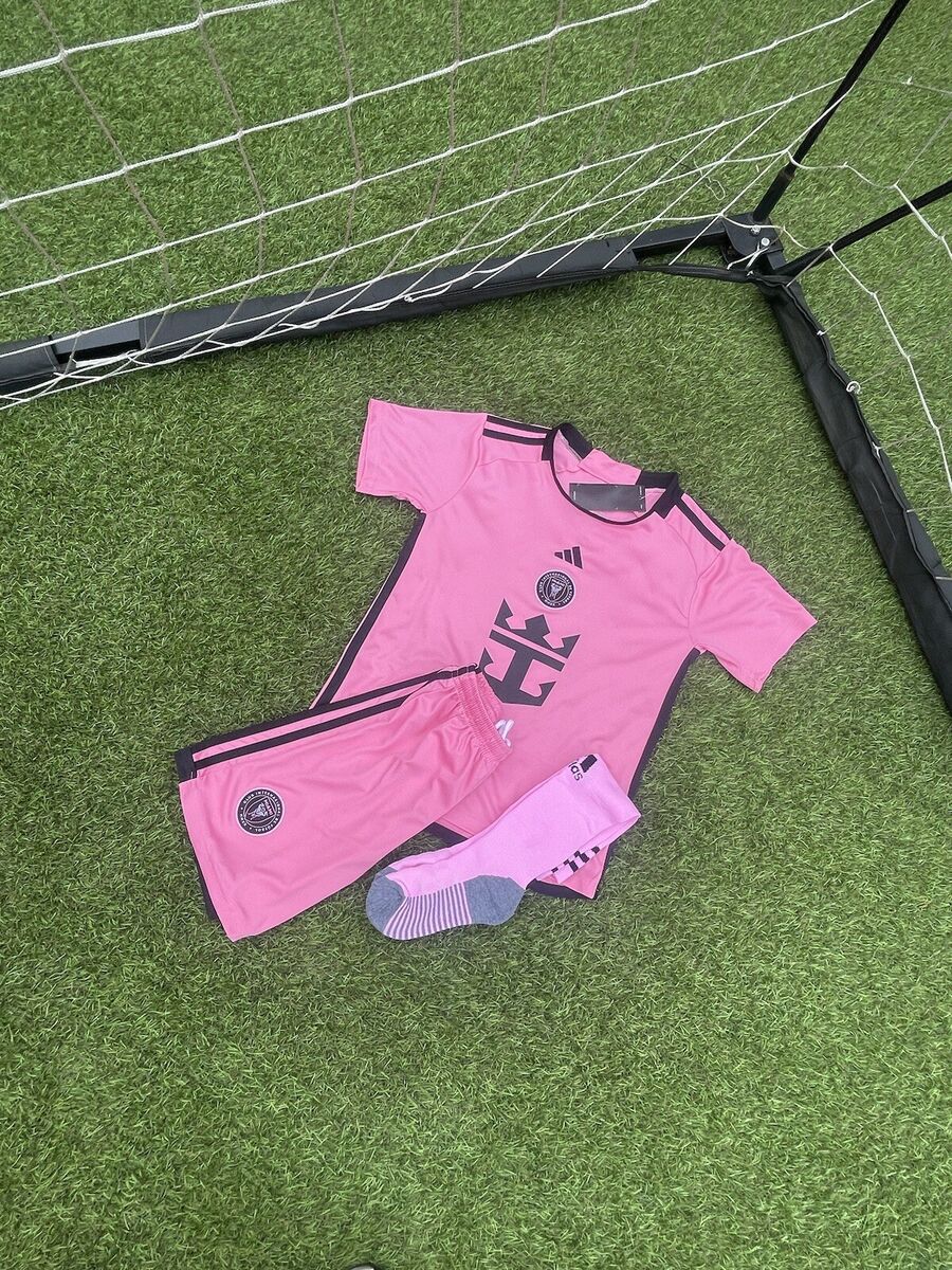 Kids Inter Miami Home Kit 24/25 Kids Authentic  Football Jersey Messi