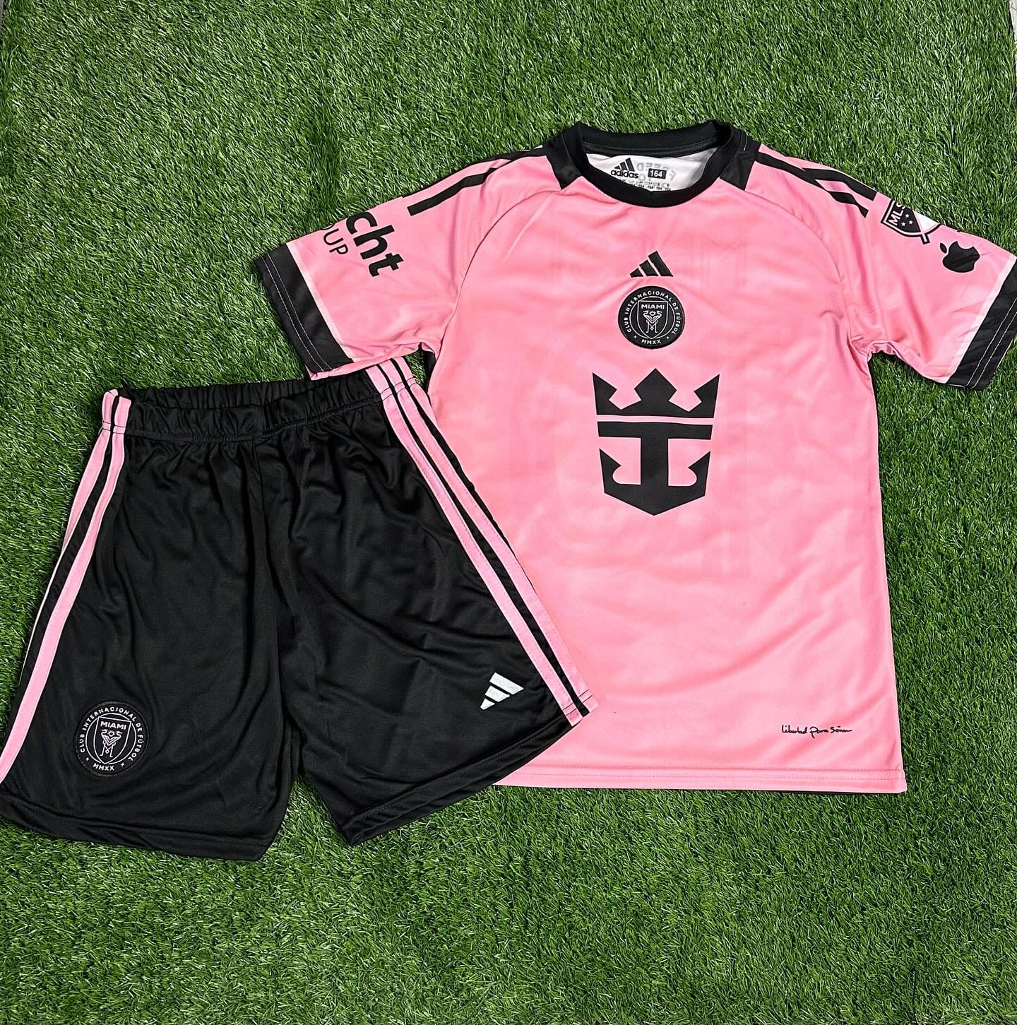 Kids Inter Miami Home Kit 24/25 Kids Authentic  Football Jersey Messi