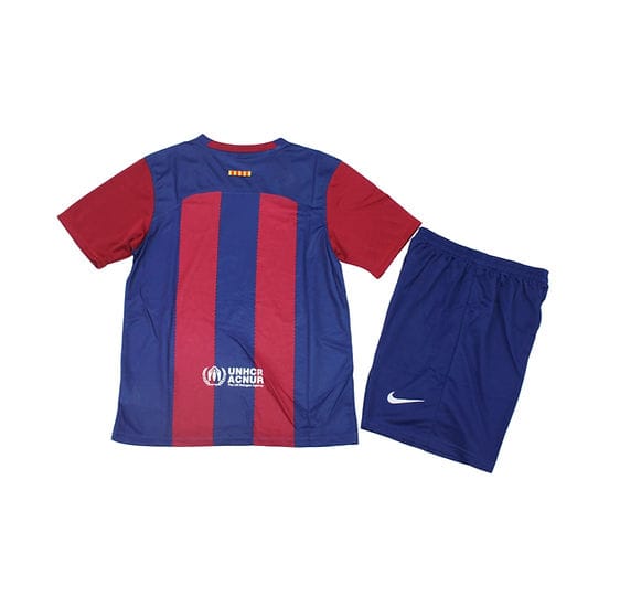SUPER SUPER SALE!!! BARCELONA HOME KIDS KIT/JERSEY WITH SHORTS ALL  AGES -AUTHENTIC JERSEY