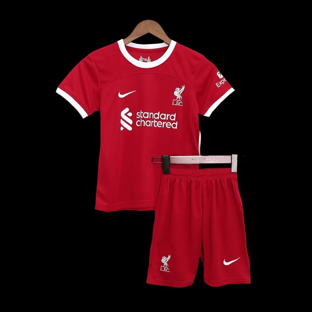 SUPER SUPER SALE!!!! Liverpool Home Kit Kids Full Set jersey Plus Shorts Authentic Jersey