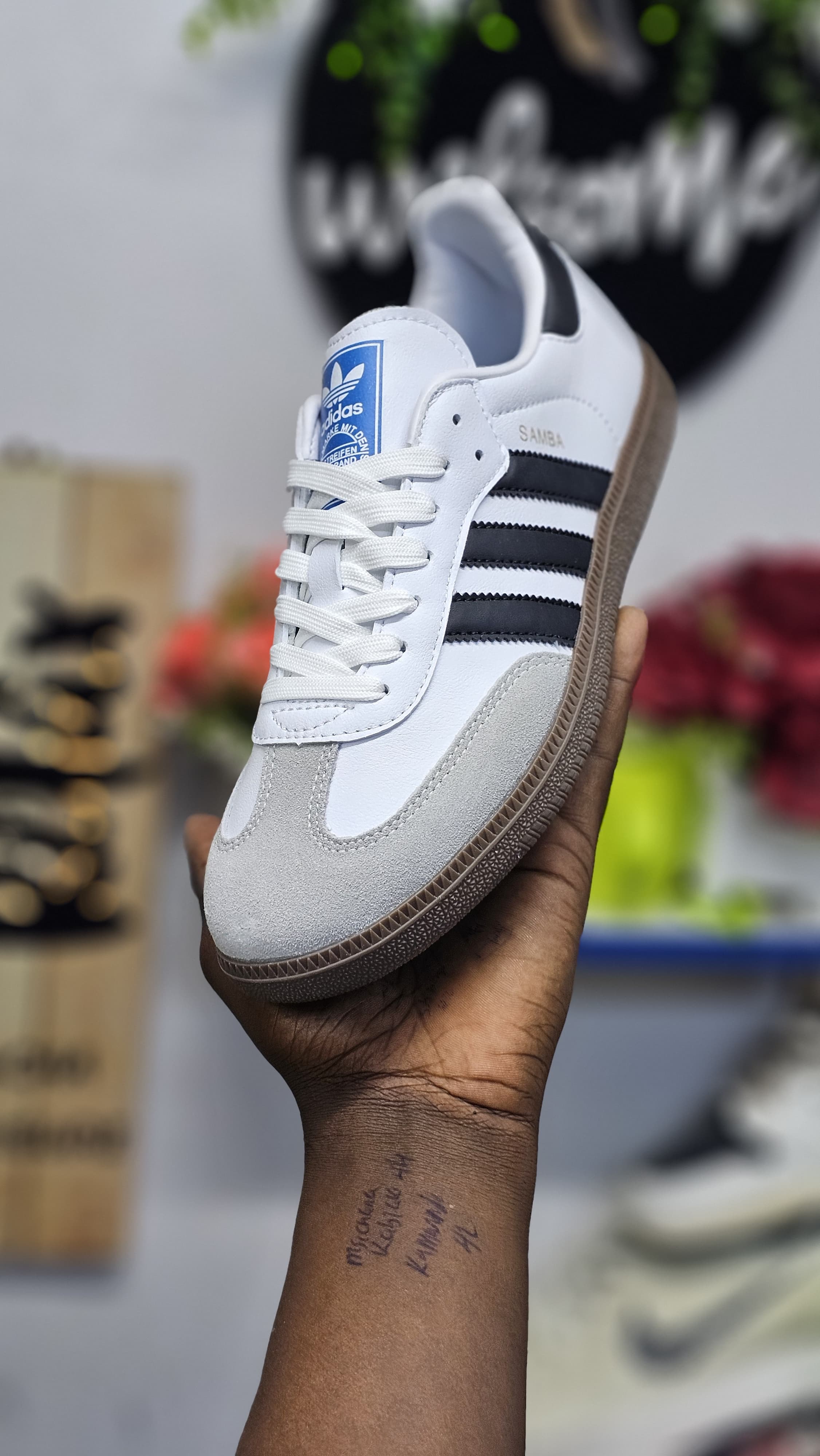 Adidas Samba pure leather Comfortable High Quality Unisex Breathable Sneakers Shoes