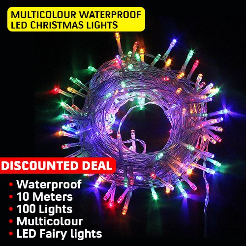 10meters 100 Lights Waterproof Led Christmas String Decoration Colorful Lights Lighting Wedding Party Home Yard Decor