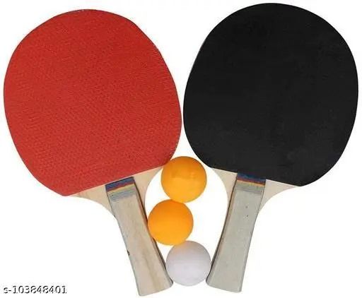 2 table tennis rackets +3 balls/ 2lot Table Tennis Bat Racket Double Face