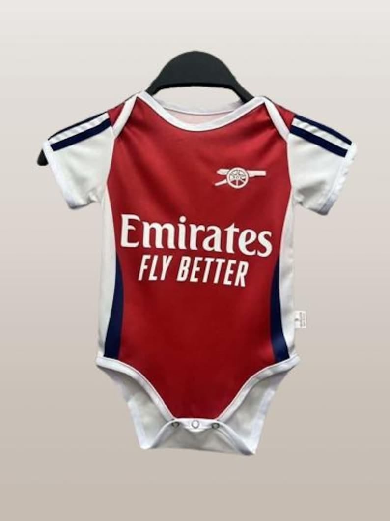 Arsenal Home Kit Romper/onesie for a Newborn Baby/ Arsenal baby Jersey Authentic/Original kit.