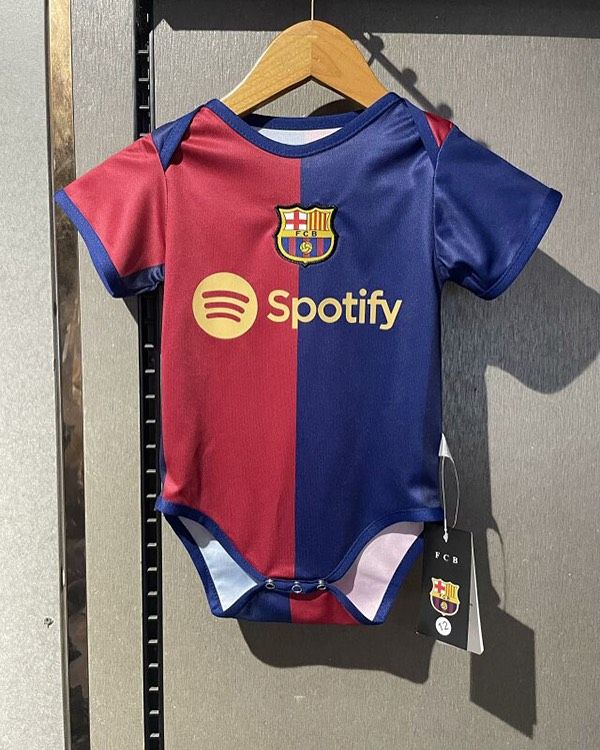 Barcelona Home Kit Romper/onesie for a Newborn Baby/ Barcelona baby Jersey Authentic/Original kit.