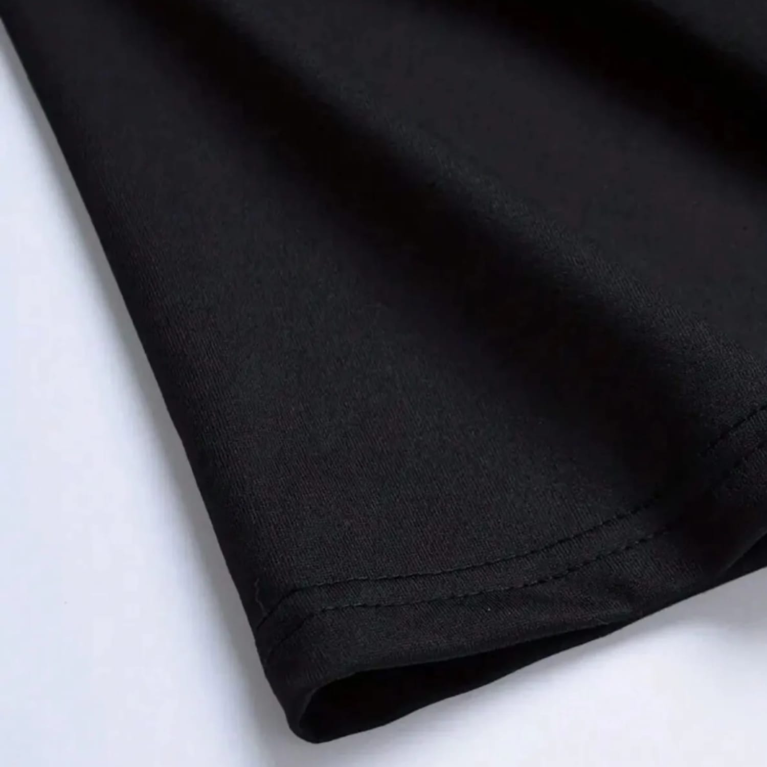 Plain Black T-Shirt Cotton High Density Material Unisex tshirt
