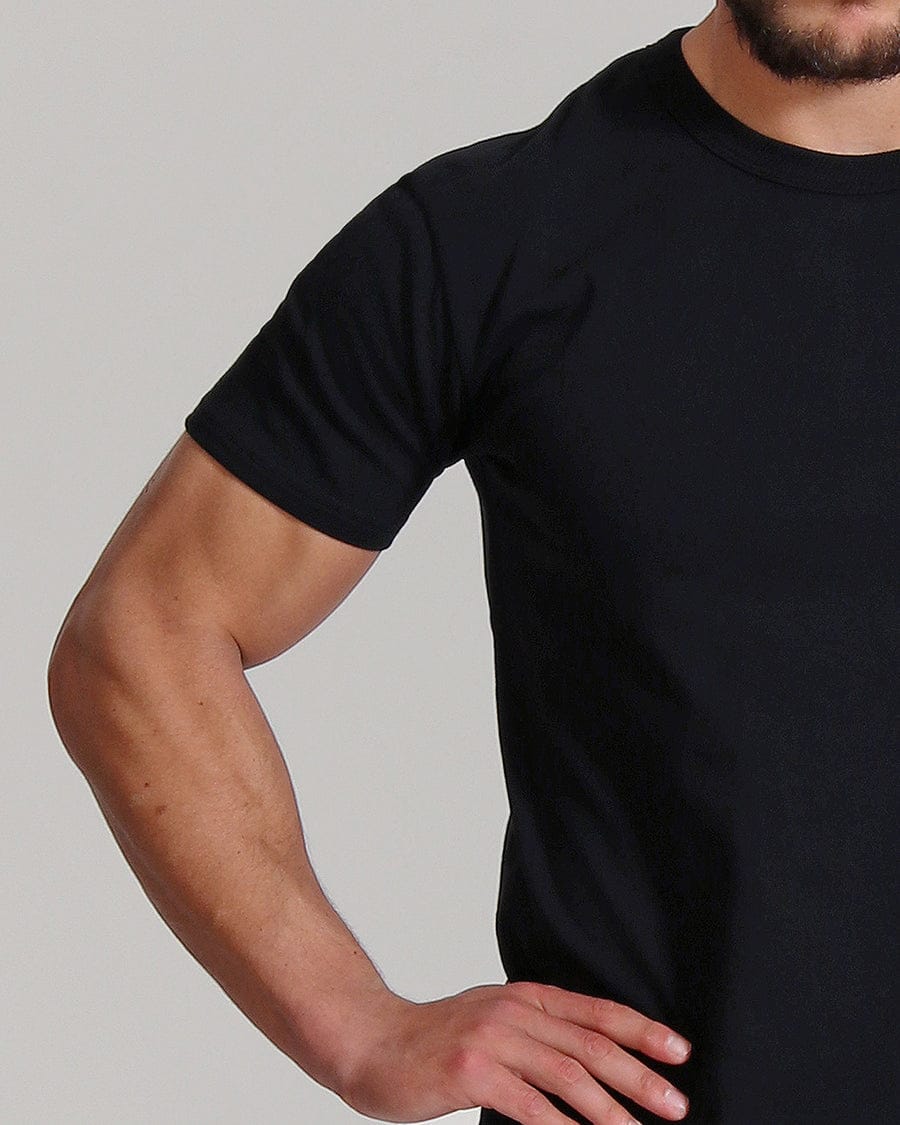 Plain Black T-Shirt Cotton High Density Material Unisex tshirt