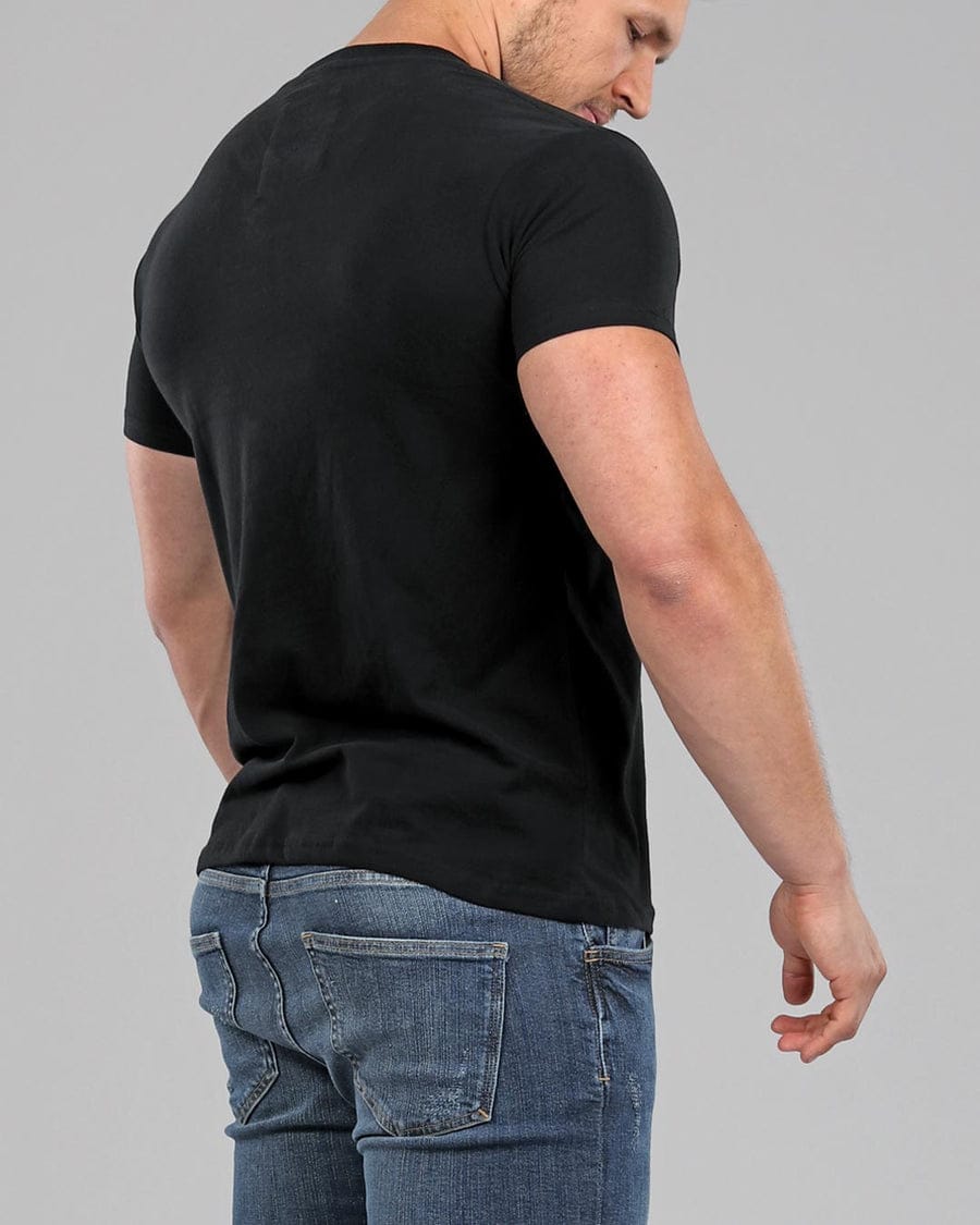 Plain Black T-Shirt Cotton High Density Material Unisex tshirt
