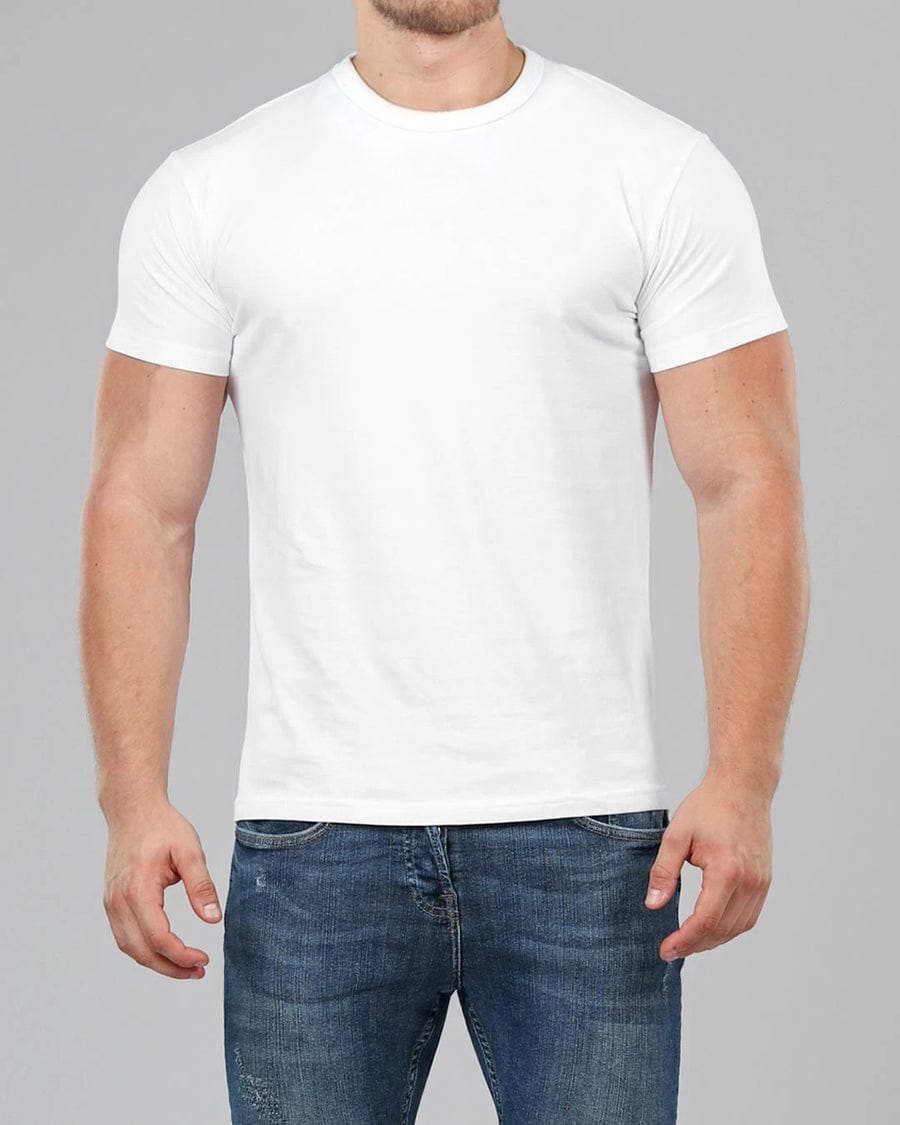 Plain white T-Shirt Cotton High Density Material Unisex tshirt