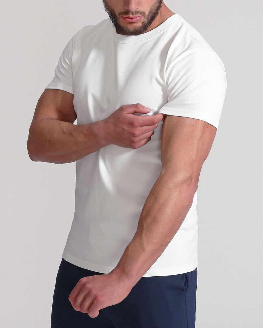 Plain white T-Shirt Cotton High Density Material Unisex tshirt