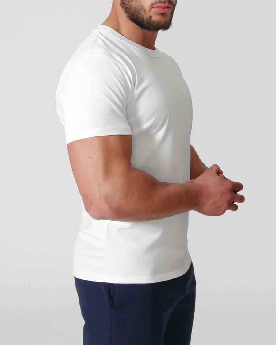 Plain white T-Shirt Cotton High Density Material Unisex tshirt
