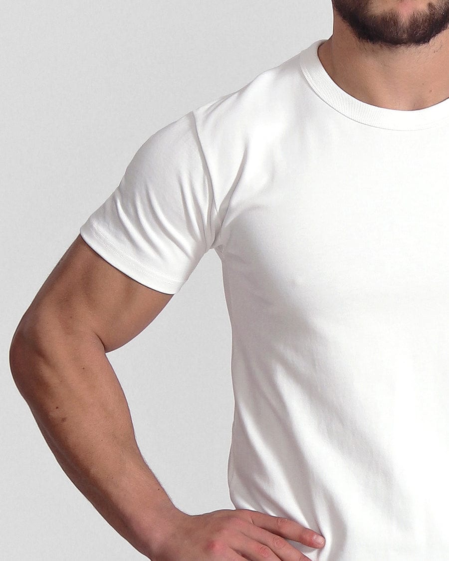 Plain white T-Shirt Cotton High Density Material Unisex tshirt