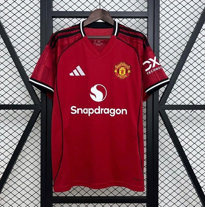 Original New Man United snapdragon Home Red Jersey Authentic kit man u tshirt