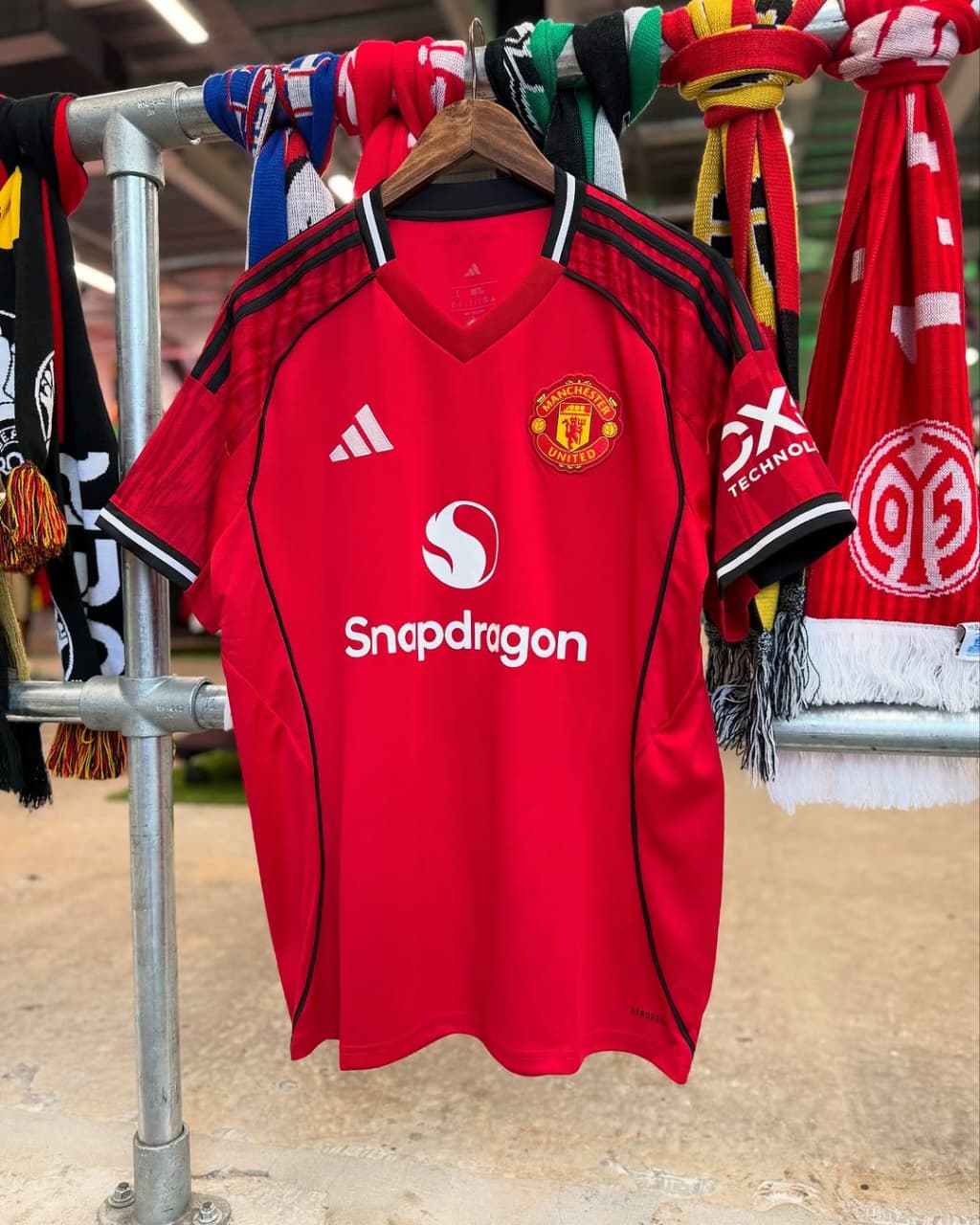 Original New Man United snapdragon Home Red Jersey Authentic kit man u tshirt