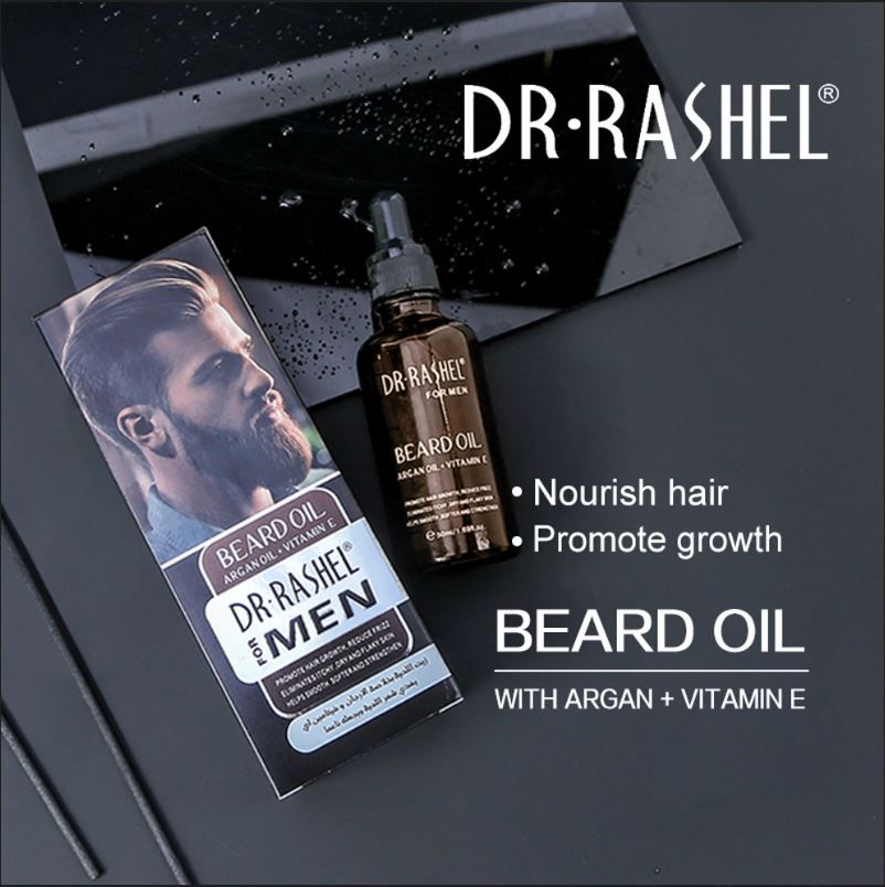 Dr Rashel Argan Oil Vitamin E Hair Growth Men Beard Oil promote fast hair growth by stimulating blood flow to hair follicles