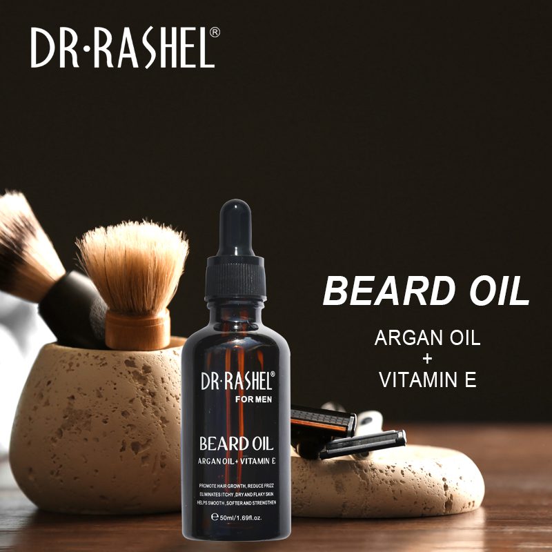 Dr Rashel Argan Oil Vitamin E Hair Growth Men Beard Oil promote fast hair growth by stimulating blood flow to hair follicles