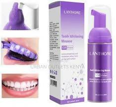 Lanthome White Foam Teeth Whitening Mousse ,Promotes optimal oral hygiene, whitening Mousse for effective teeth cleaning power for yellow teeth and stain removal, Unleash the brilliance of your smile.