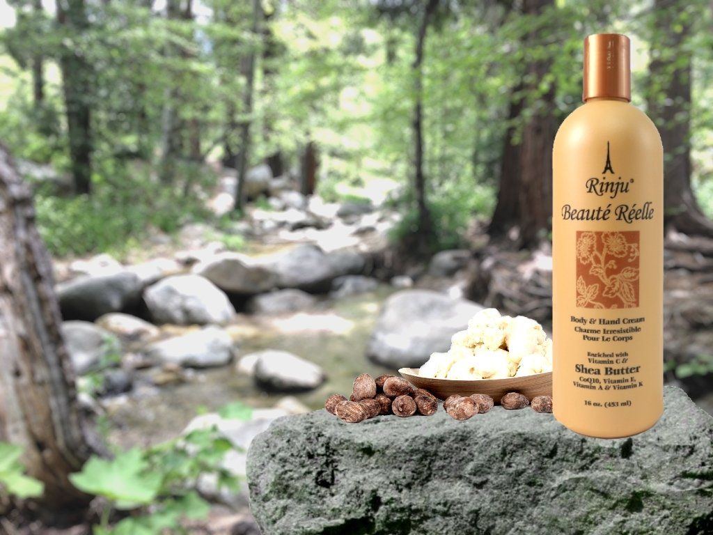 Rinju Beauté Réelle Body & Hand Cream enriched with Shea Butter Cream,CoQ10, Vitamin E, A & K for Women & Men.