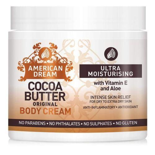 American Dream Cocoa Butter Original Body Cream 500ml ultra moisturizing with vitamin E and aloe perfect for all skin types