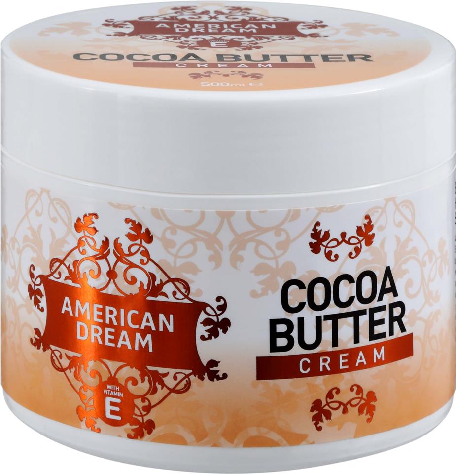 American Dream Cocoa Butter Original Body Cream 500ml ultra moisturizing with vitamin E and aloe perfect for all skin types