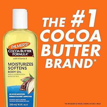 Palmers Cocoa Butter Formula Daily Skin Therapy & Cocoa Butter Moisturizing Body Oil with Vitamin E, Glow Skin Hydration Palmer's lnstant Absorption Bath Body and Shower