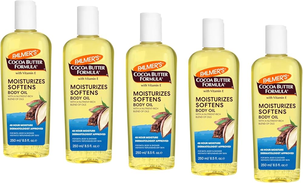 Palmers Cocoa Butter Formula Daily Skin Therapy & Cocoa Butter Moisturizing Body Oil with Vitamin E, Glow Skin Hydration Palmer's lnstant Absorption Bath Body and Shower