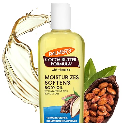 Palmers Cocoa Butter Formula Daily Skin Therapy & Cocoa Butter Moisturizing Body Oil with Vitamin E, Glow Skin Hydration Palmer's lnstant Absorption Bath Body and Shower