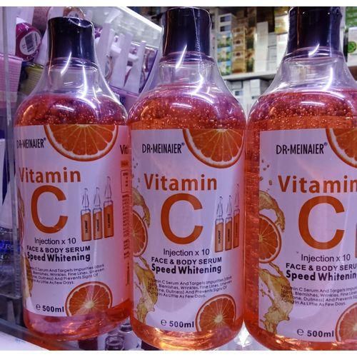 DR MEINAIER Vitamin C Serum for Face and Body Anti-Wrinkle Moisturizer Original Freckle Fade Dark Spot 500ml Anti-aging, Brightening Skin, Anti-acne Facial Serum