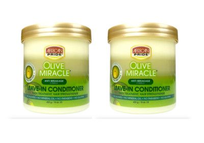 AFRICAN PRIDE Olive Miracle Leave In Conditioner with Extra Virgin Olive oil for the ultimate in silky smooth deep conditioned hair and a moisture rich healthy scalp.