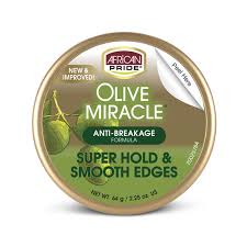 AFRICAN PRIDE Olive Miracle Leave In Conditioner with Extra Virgin Olive oil for the ultimate in silky smooth deep conditioned hair and a moisture rich healthy scalp.