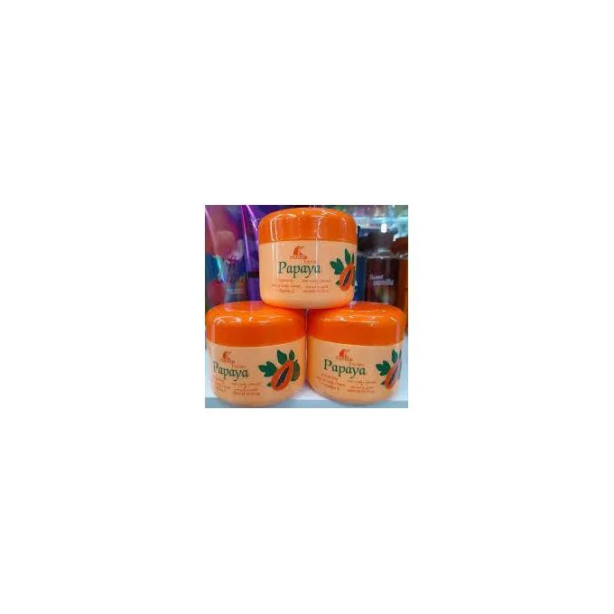 Roushun Papaya extract whitening hand and body cream-300ml prevents skin damage, makes your skin young, moisturizes, improves skin elasticity and bright
