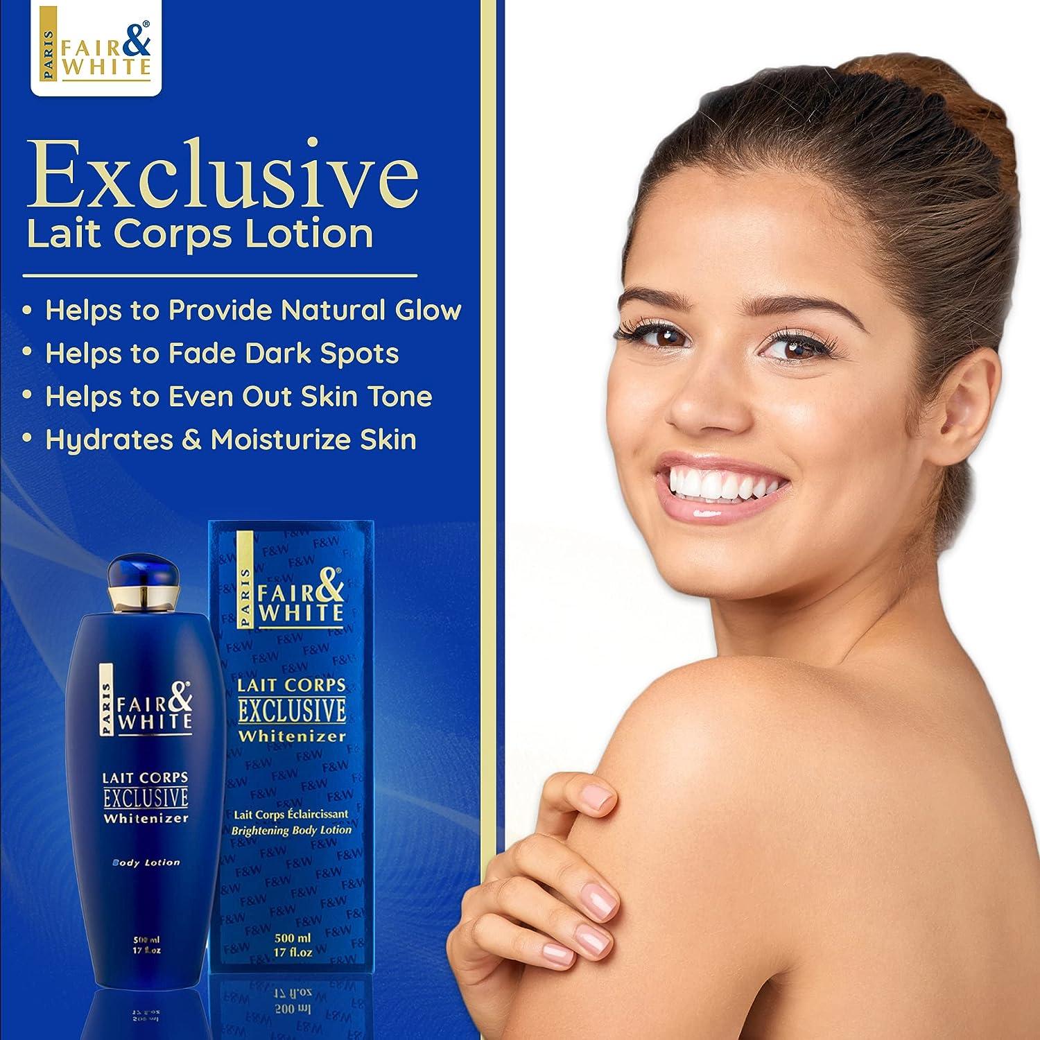 Fair & White (NEW ORIGINAL) Exclusive Body Lotion with Pure Vitamin C - Radiant Skin - 500ml / 17 formulated to even out skin tone and revitalize dull tired-looking skin.